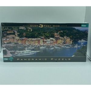 Portafino Italy 750 Piece Panoramic Interlocking Jigsaw Puzzle Buffalo Game New